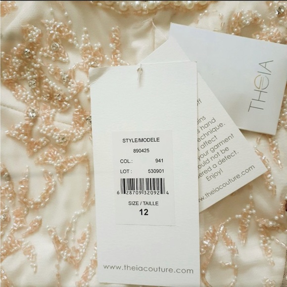 Theia Wedding Dress Size 12 - Picture 3 of 14